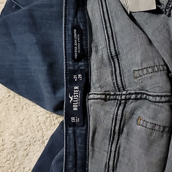 HOLLISTER HIGH RISE CUT OFF BERMUDA STRETCH SHORTS SIZE 31. 13R - Picture 9 of 11